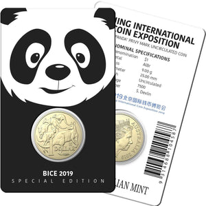 2019 $1 Mob Of Roos - Beijing Panda Privy Unc Coin