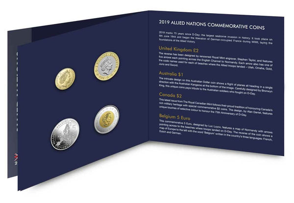 2019 The 75th Anniversary of D-Day Four Coin Set