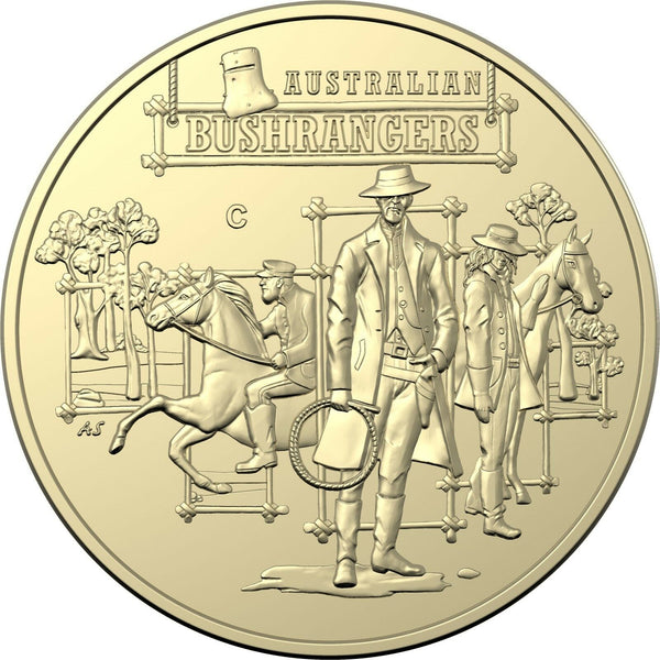 2019 Australia's Wild Colonial Bushrangers $1 Mintmark Unc 4 Coin Set
