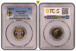 2019-C Police Remembrance $2 'C' Mint Mark MS67