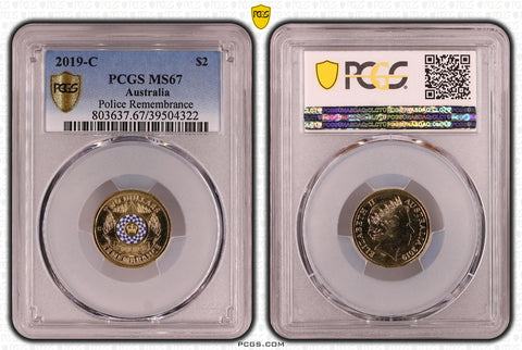 2019-C Police Remembrance $2 'C' Mint Mark MS67