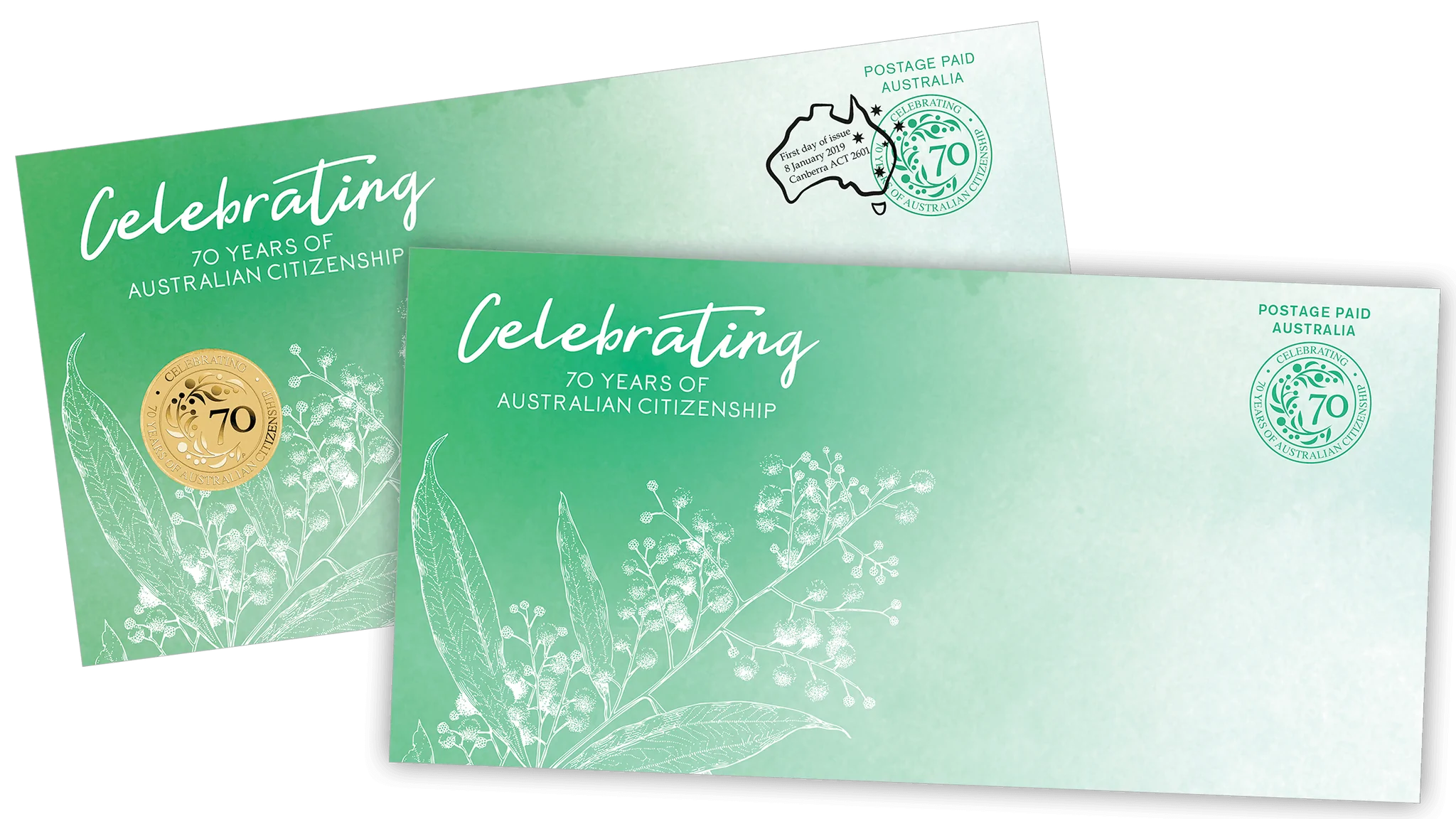 2019 Australian Citizenship 70 years Anniversary $1 PNC