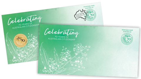 2019 Australian Citizenship 70 years Anniversary $1 PNC