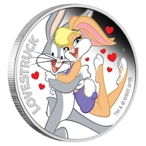 2019 Looney Tunes 'Lovestruck' 1oz Silver Coin