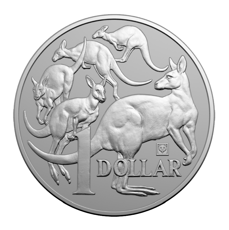 2019 $1 Mob Of Roos - Beijing Panda Privy 1oz Silver Investment Coin