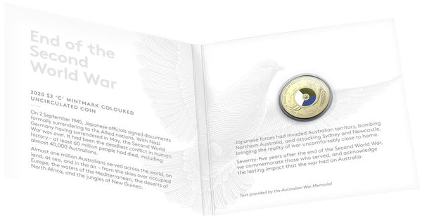 2020 75th Anniversary of the End of WWII $2 'C' Mintmark Uncirculated