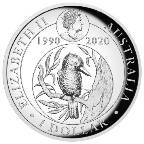 2020 Australian Kookaburra 1oz Silver Proof High Relief Coin