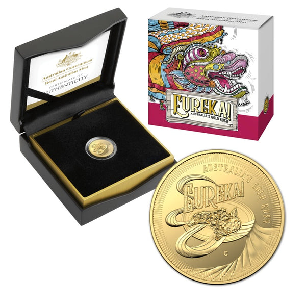 2020 Eureka! Australia's Gold Rush 'C' Mintmark Gold Proof $10 Coin