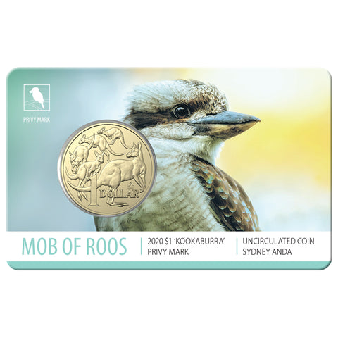 2020 Mob of Roos $1 Kookaburra Privy Mark - ANDA Sydney
