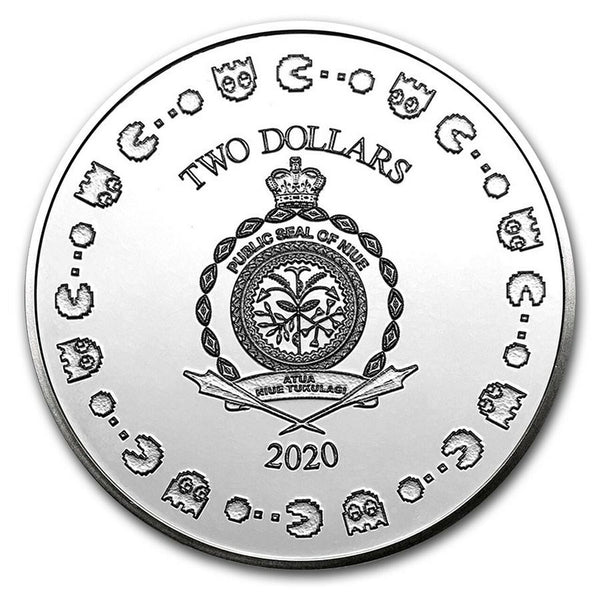 2020 Pac-Man $2 1oz Coin BU