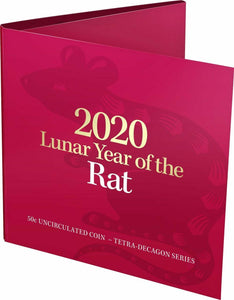 2020 Lunar Year of the Rat 50c Carded