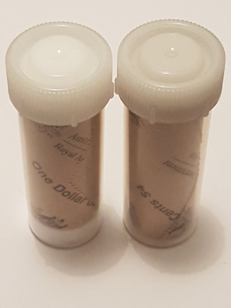 Polypropylene Coin Tube and Lid - Suitable for 10c and $1 Coin Rolls