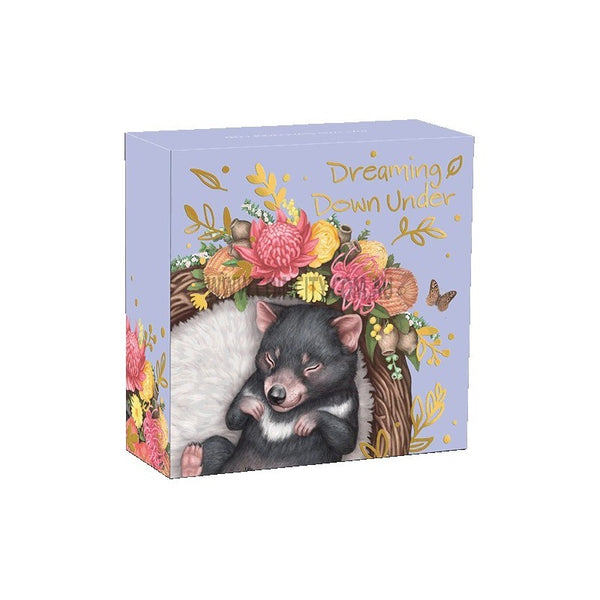 2021 Dreaming Down Under Tasmanian Devil 1/2oz Silver Proof Coin