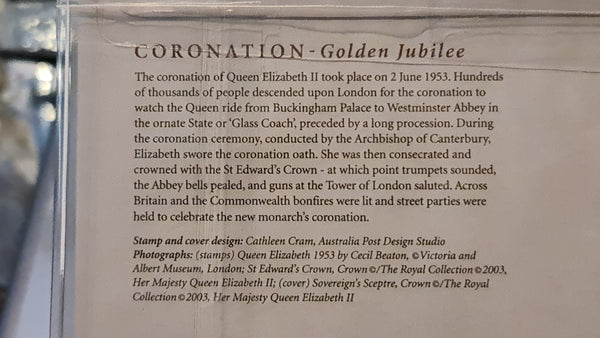 2003 Queen Elizabeth II Golden Jubilee - Coronation
50c PNC