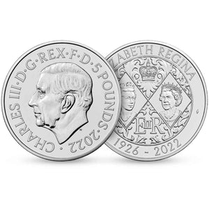 2022 King Charles III £5 Queen Elizabeth II Tribute Brilliant Uncirculated Coin
