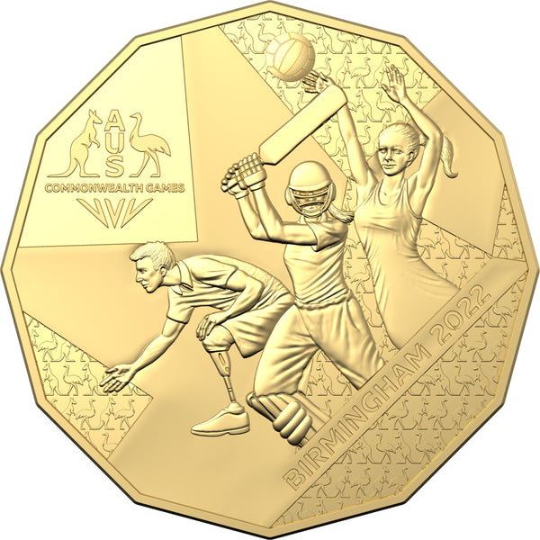 2022 Commonwealth Games 'Birmingham' 50c Gilt MS69
