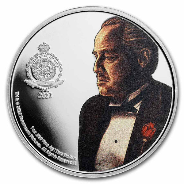 2022 Godfather 50th Anniversary 1oz Ag Colorized $2 Silver Proof Coin