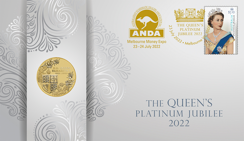 2022 Queen's Platinum Jubilee $1 PNC - Melbourne Money Expo: ANDA