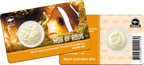 2022 Brisbane Show Great Barrier Reef Anemone Fish $1 Privy Mark