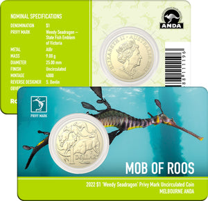 2022 MOR 'Weedy Seadragon' Privy $1 UNC Coin