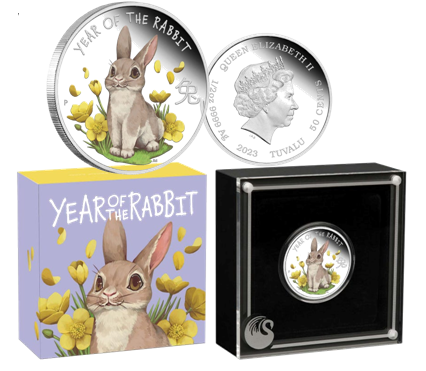 2023 Baby Rabbit 1/2oz Silver Proof Coin