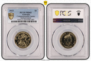 2022 Commonwealth Games 'Integrity' $1 Coin MS65