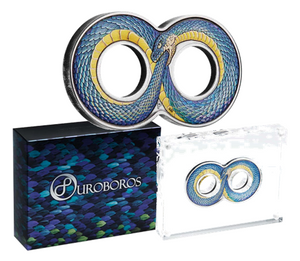 2022 Ouroboros 2oz Silver Antiqued Coloured Coin