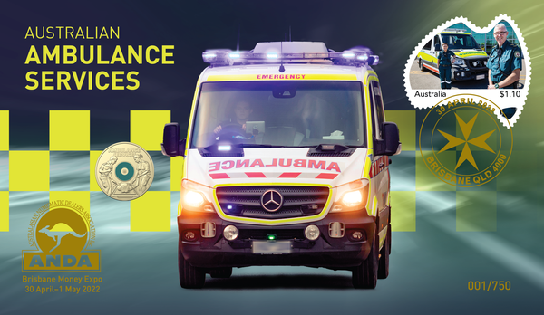 2022 Brisbane ANDA PNC Trio - Ambulance Services w/ $2 RAM Frontline Workers w/ $2 RAM Kokoda Trail w/ $1 PM Matching Numbers