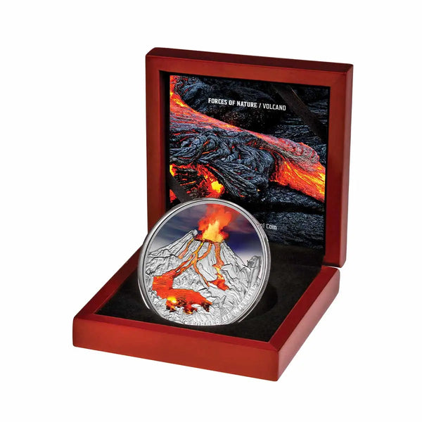 2023 Volcano $5 Ultra High Relief 2oz Silver Proof Coin (Pre-Order)