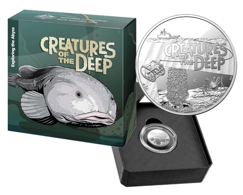2023 Creatures of the Deep $1 'C' Mintmark Silver Proof Coin