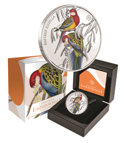 2023 Eastern Rosella $1 1oz Silver Proof Coin