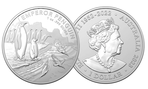 2023 Australian Antarctic Territory - Emperor Penguin $1 Silver 1oz  Investment Coin