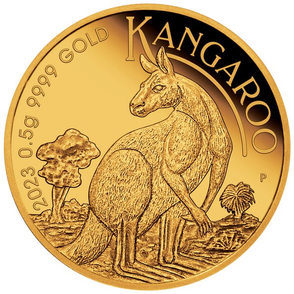 2023 Mini Roo 0.5g Gold Proof $2 Coin in Card