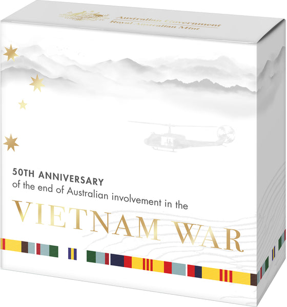2023 End of Australia’s Involvement in the Vietnam War 50th Anniversary $2 ‘C’ Mintmark Coloured Silver Proof Coin