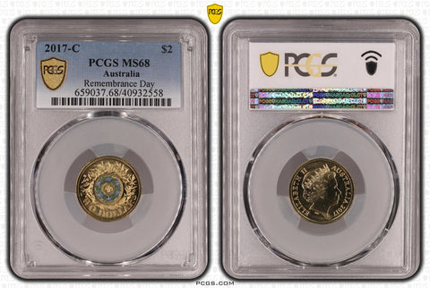 2017-C Remembrance Day Rosemary $2 'C' Mintmark MS68