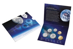 2019 50th Anniversary of the Moon Landing Mint Set - World Money Fair