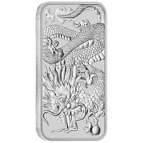 2022 Dragon 1oz Silver Bullion Rectangular Coin