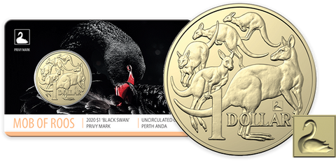 2020 Black Swan Privy Mark $1 - ANDA Perth