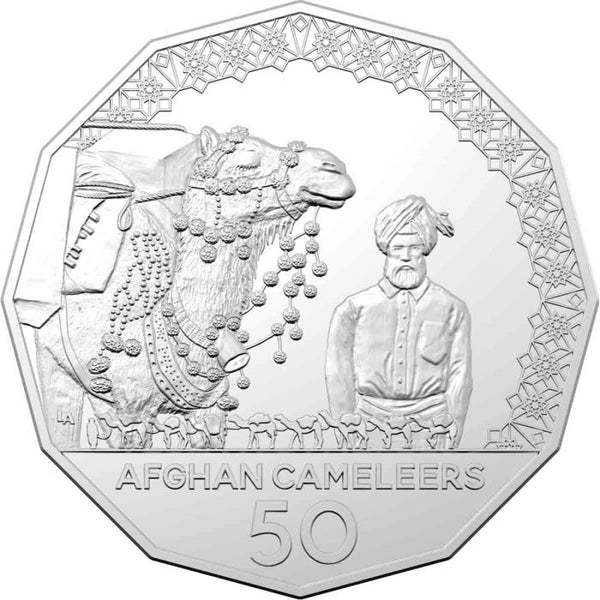 2020 The Afghan Cameleers Uncirculated 50c Carded