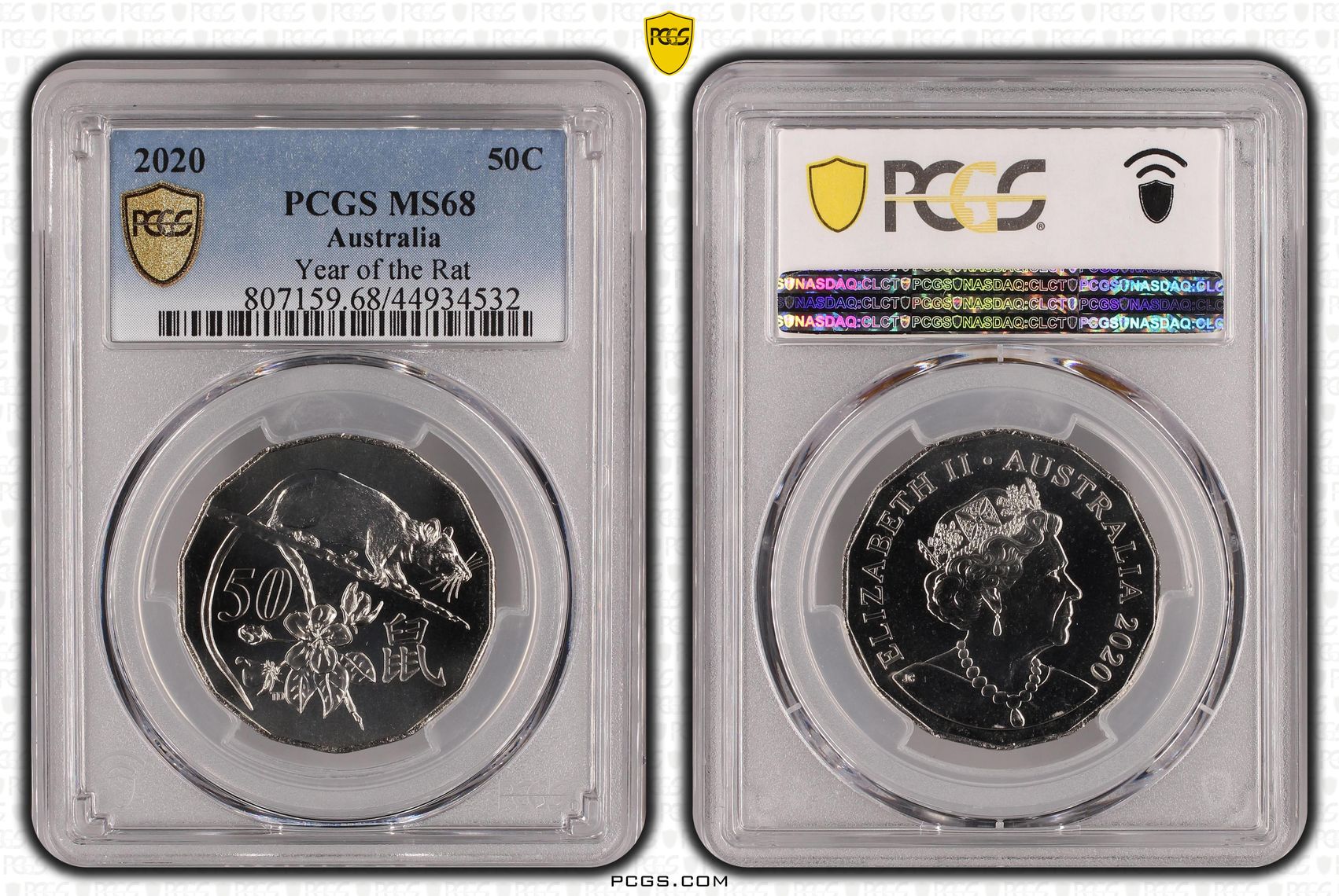 2022 Year of the Rat 50c MS68