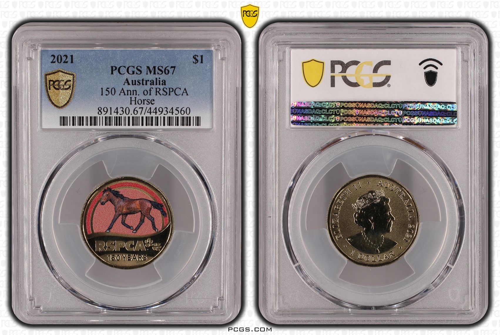 2021 RSPCA Horse $1 MS67