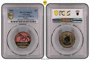 2021 RSPCA Horse $1 MS67