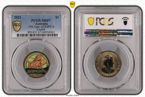 2021 RSPCA Lizard $1 MS67