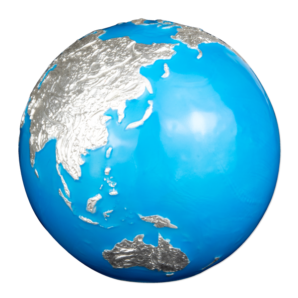 2023 Blue Marble Glow in the Dark $5 3oz Silver Brilliant Uncirculated Coin