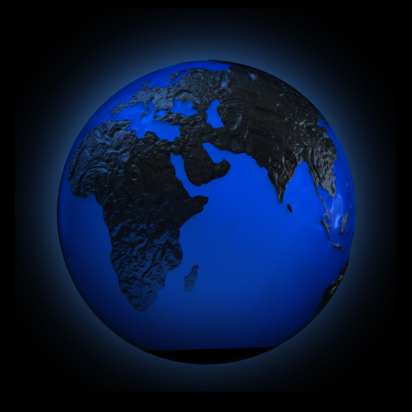 2023 Blue Marble Glow in the Dark $5 3oz Silver Brilliant Uncirculated Coin