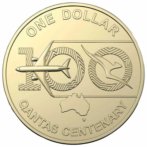 2020 Qantas Centenary $1 Al/Br Coin Pack