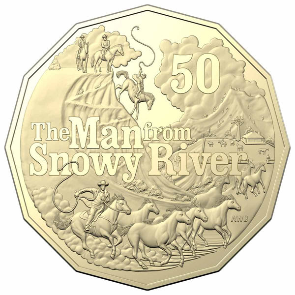 2020 Banjo Paterson - Man from Snowy River 50c