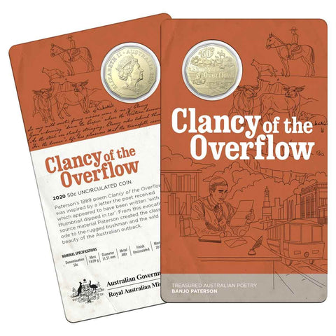 2020 Banjo Paterson - Clancy of the Overflow 50c