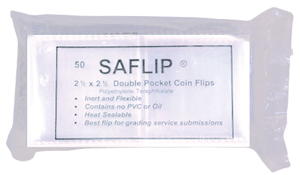 SAFLIP 2.5x2.5 Coin Flips Pk50