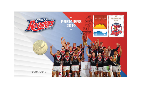 2019 Sydney Roosters Premiers 'F' $1 PNC